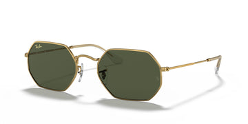 Ray-Ban Octagonal 0RB3556 919631 53 Gold/ Green