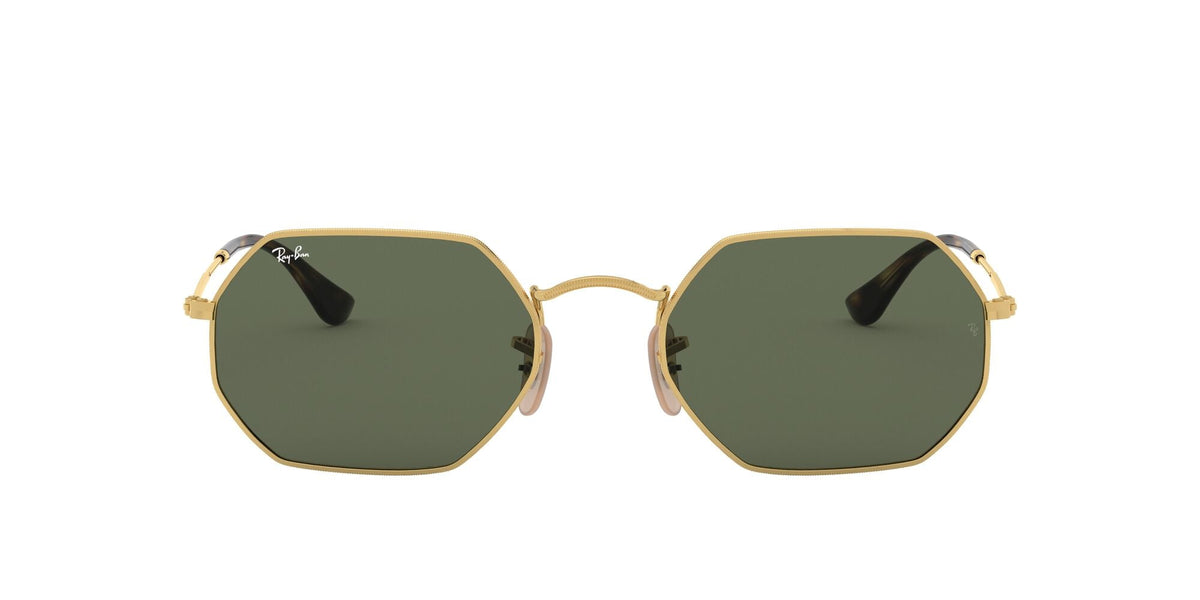 Ray-Ban Octagonal 0RB3556N 001 53 Gold/ Green - Blue Star Eyewear