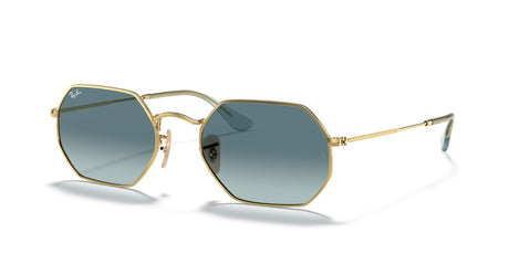 Ray-Ban Octagonal 0RB3556N 91233M 53 Gold/ Blue Gradient 53 / Crystal / Metal / Metal