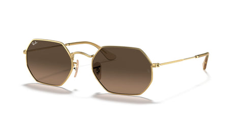 RB 3556 Ray-Ban Octagonal Arista /  Brown Gradient Grey 53 53 / Crystal / Metal