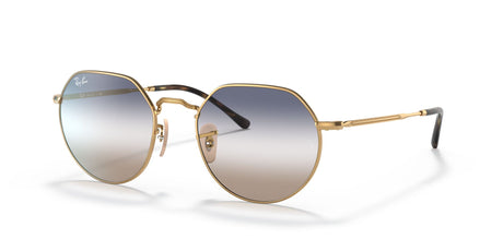 Ray-Ban Jack 0RB3565 001/GD 51 Gold/ Clear/Blue 51 / Crystal / Metal / Metal