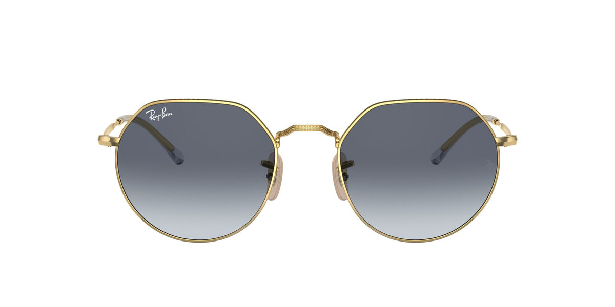 Ray-Ban Jack 0RB3565 001/86 51 Gold/ Blue/Grey 51 / Crystal / Metal / Metal