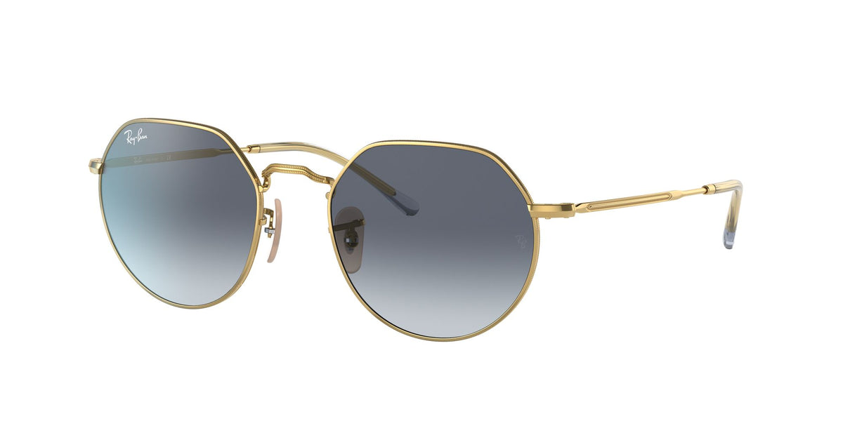 Ray-Ban Jack 0RB3565 001/86 51 Gold/ Blue/Grey 51 / Crystal / Metal / Metal