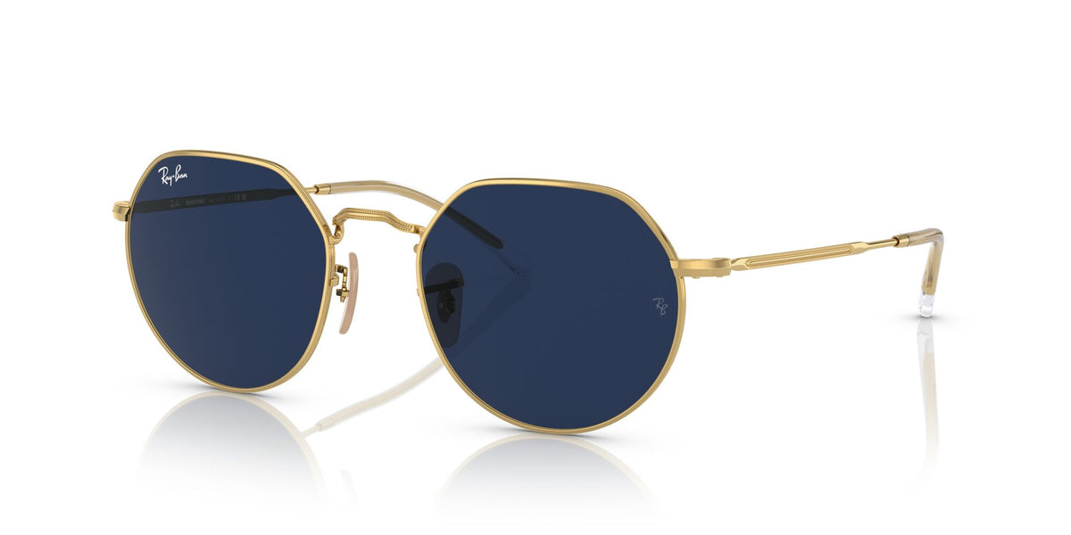 Ray-Ban Jack 0RB3565 001/GG 51 Gold/ Clear/Blue 51 / Crystal / Metal / Metal