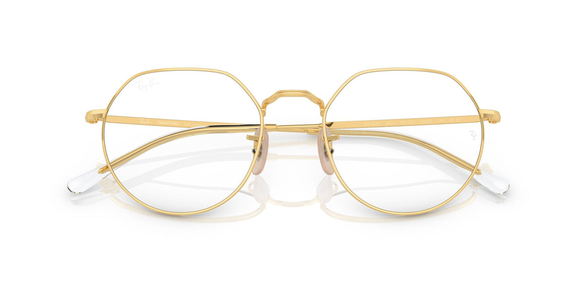Ray-Ban Jack 0RB3565 001/GG 51 Gold/ Clear/Blue 51 / Crystal / Metal / Metal