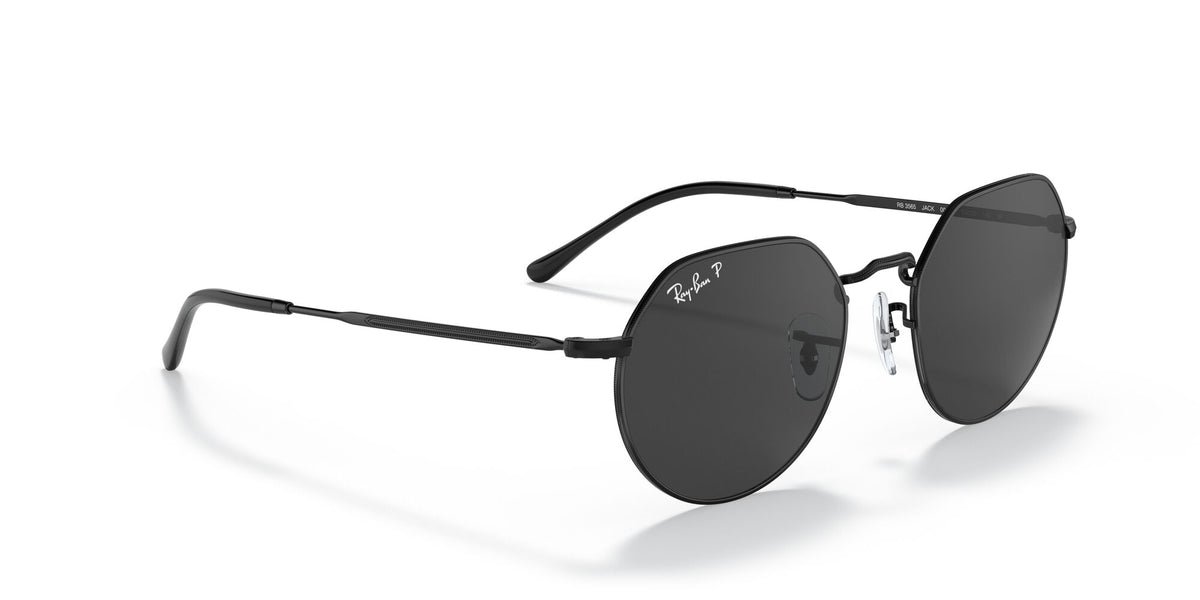 Ray-Ban Jack 0RB3565 002/48 51 Black/ Black 51 / Crystal / Metal / Metal
