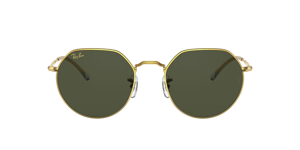 Ray-Ban Jack 0RB3565 919631 55 Gold/ Green - Blue Star Eyewear