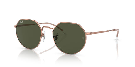 Ray-Ban Jack 0RB3565 920231 51 Rose Gold/ Green 51 / Crystal / Metal / Metal