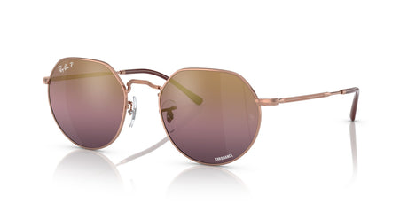 Ray-Ban Jack 0RB3565 9202G9 53 Rose Gold/ Gold/Red 53 / Crystal / Metal / Metal