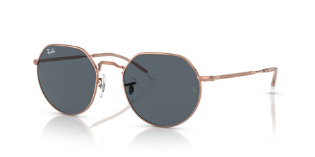 Ray-Ban Jack 0RB3565 9202R5 55 Rose Gold/ Blue 55 / Crystal / Metal / Metal