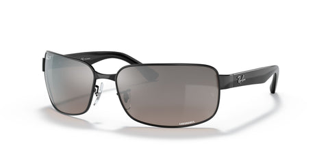 RB 3566 Ray-Ban  Black / Polarised Grey Mirror Silver 65 65 / Plastic / Metal
