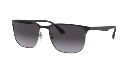 Ray-Ban  0RB3569 90048G 59 Black On Silver/ Light Grey Gradient Dark Grey