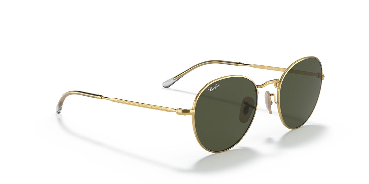 Ray-Ban David 0RB3582 001/31 53 Gold/ Green 53 / Crystal / Metal / Metal