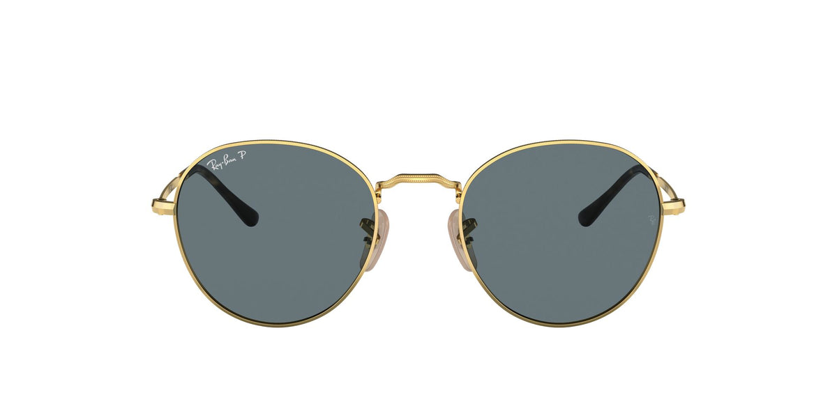 Ray-Ban David 0RB3582 001/3R 53 Gold/ Dark Blue Polar 53 / Crystal / Metal / Metal