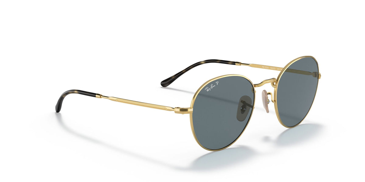 RB 3582 Ray-Ban David Gold / Dark Blue Polarised 51 51 / Crystal / Metal / Metal