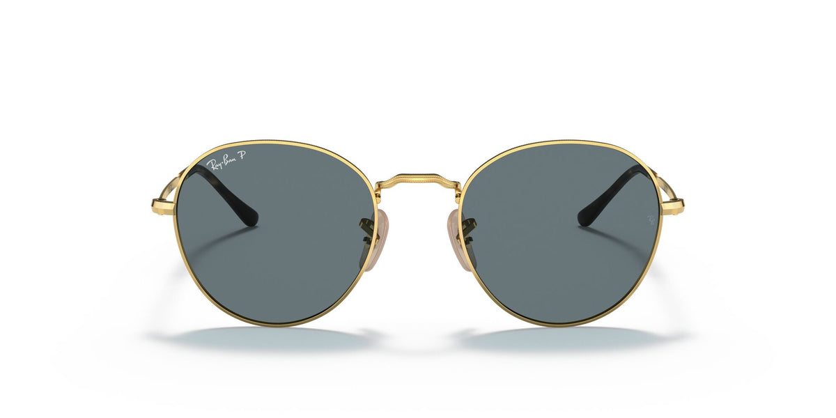 Ray-Ban David 0RB3582 001/3R 53 Gold/ Dark Blue Polar 53 / Crystal / Metal / Metal