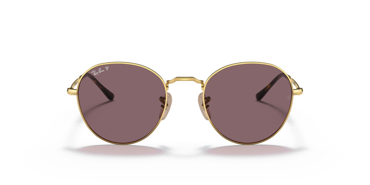 RB 3582 Ray-Ban David Gold / Dark Violet Polarised 51 51 / Crystal / Metal / Metal