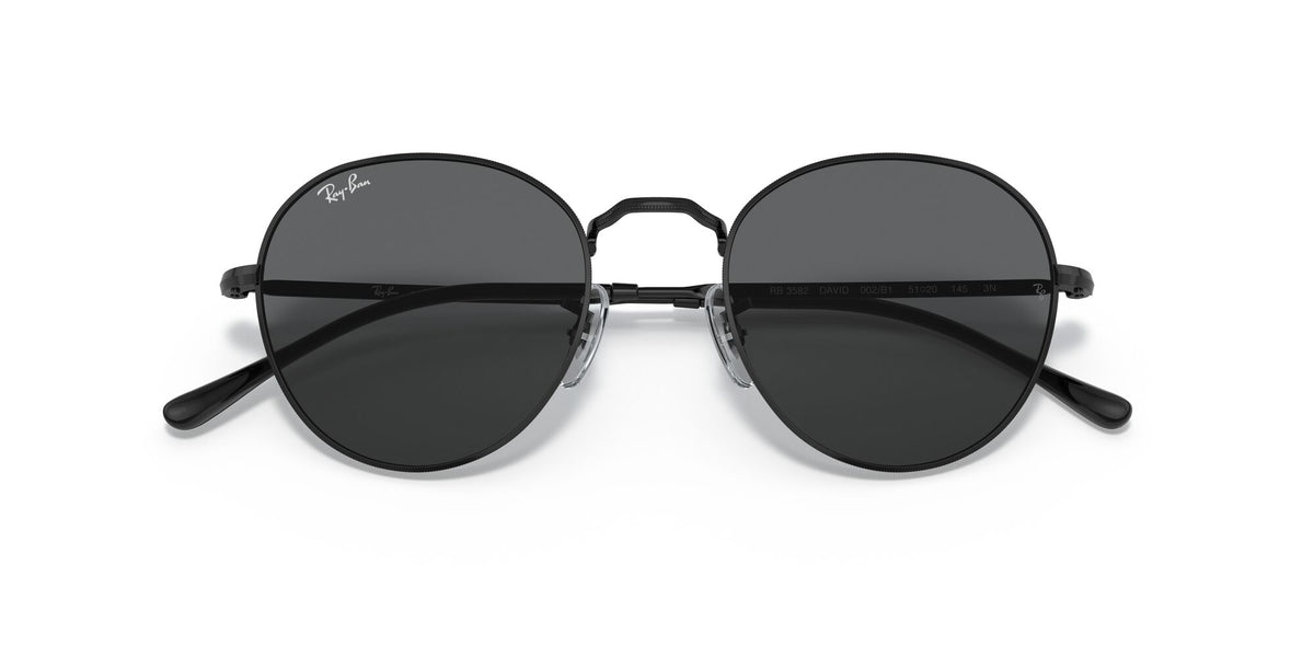 Ray-Ban David 0RB3582 002/B1 53 Black/ Dark Grey