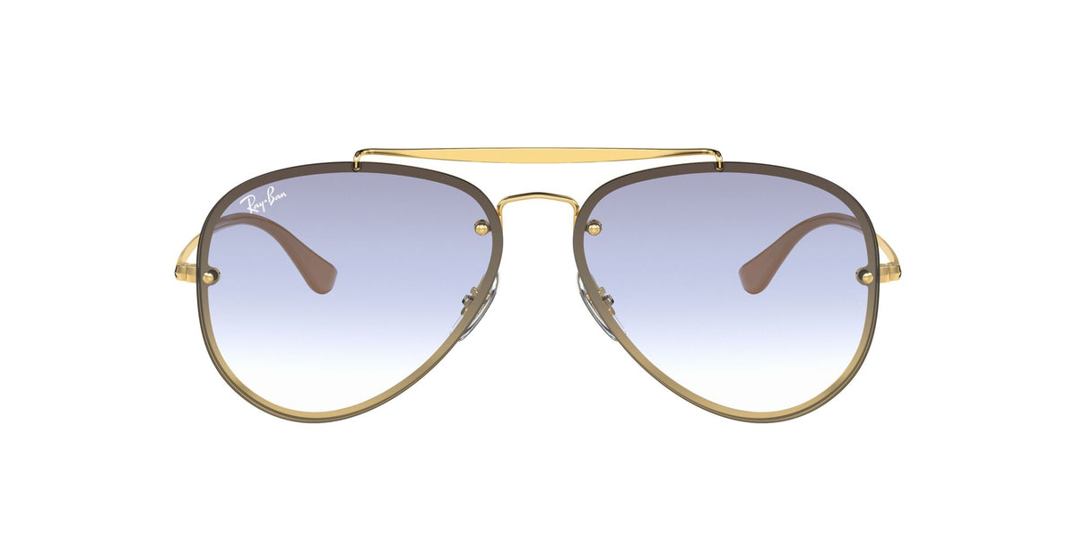 RB 3584N Ray-Ban Blaze Aviator Gold / Clear Gradient Light Blue 61 61 / Polyamide / Steel / Metal