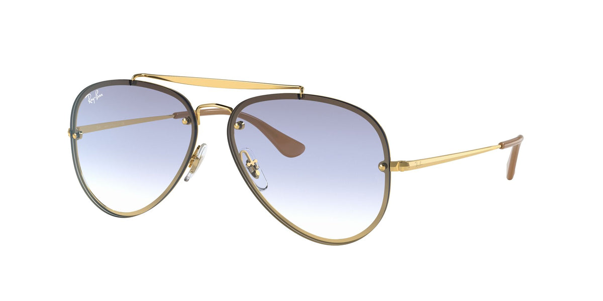 RB 3584N Ray-Ban Blaze Aviator Gold / Clear Gradient Light Blue 61 61 / Polyamide / Steel / Metal