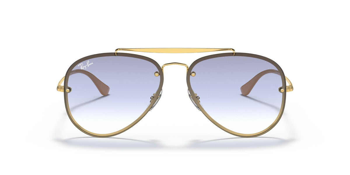 RB 3584N Ray-Ban Blaze Aviator Gold / Clear Gradient Light Blue 61 61 / Polyamide / Steel / Metal