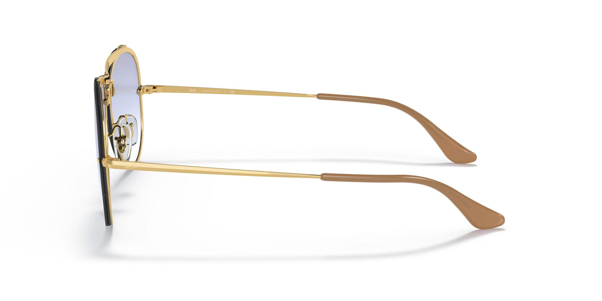 RB 3584N Ray-Ban Blaze Aviator Gold / Clear Gradient Light Blue 61 61 / Polyamide / Steel / Metal