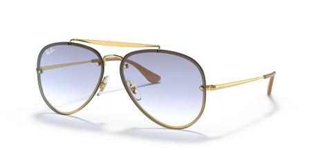 Ray-Ban Blaze Aviator 0RB3584N 001/19 58 Gold/ Clear Gradient Light Blue 58 / Polyamide / Steel / Metal