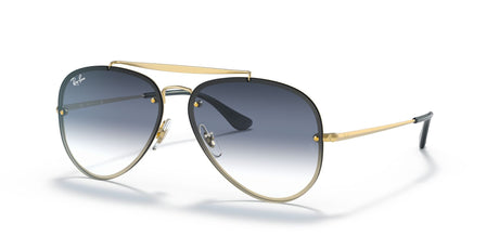 RB 3584 Ray-Ban Blaze Aviator Demi Golss Arista /  Clear/Blue/Grey Gradient 61 61 / Plastic / Metal