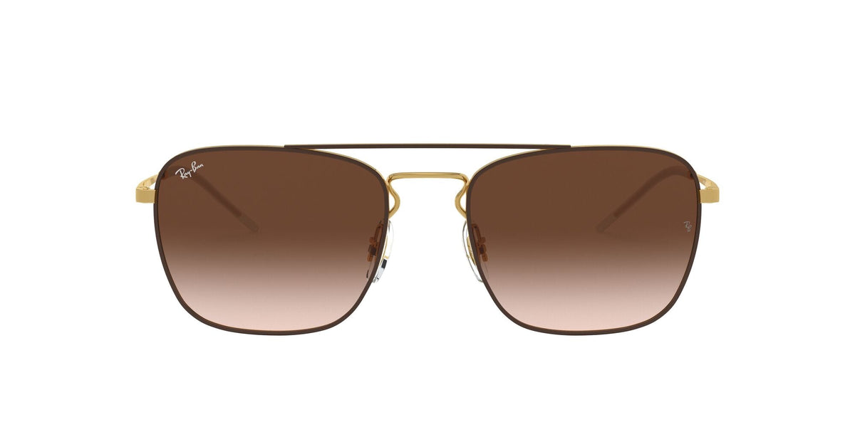 Ray-Ban 0RB3588 905513 55 Brown On Gold/ Brown Gradient Dark Brown