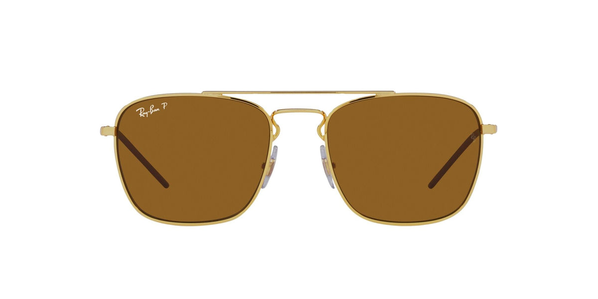 Ray-Ban0RB3588 925083 55 Gold/ Dark Brown - Blue Star Eyewear