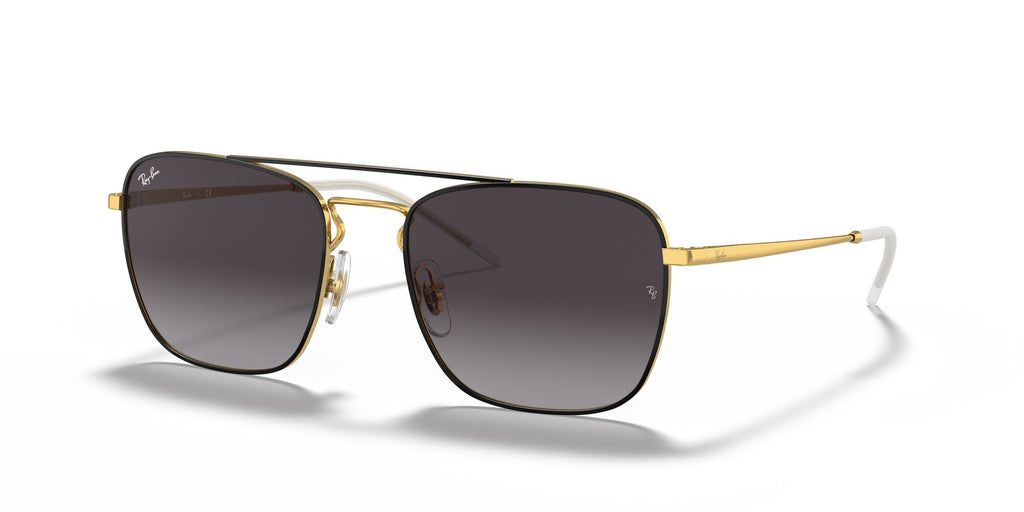 Ray-Ban  0RB3588 90548G 55 Black On Gold/ Grey