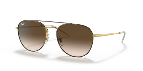 Ray-Ban  0RB3589 905513 55 Brown On Gold/ Brown Gradient Dark Brown 55 / Polycarbonate / Metal / Metal
