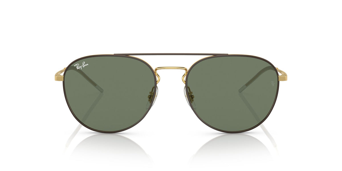 RB 3589 Ray-BanBrown On Gold / Clear/Green 55 55 / Polycarbonate / Metal / Metal