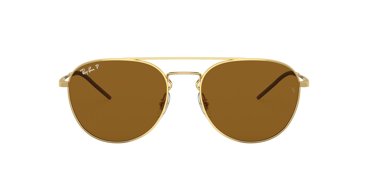 RB 3589 Ray-BanGold / Dark Brown 55 55 / Polycarbonate / Metal / Metal