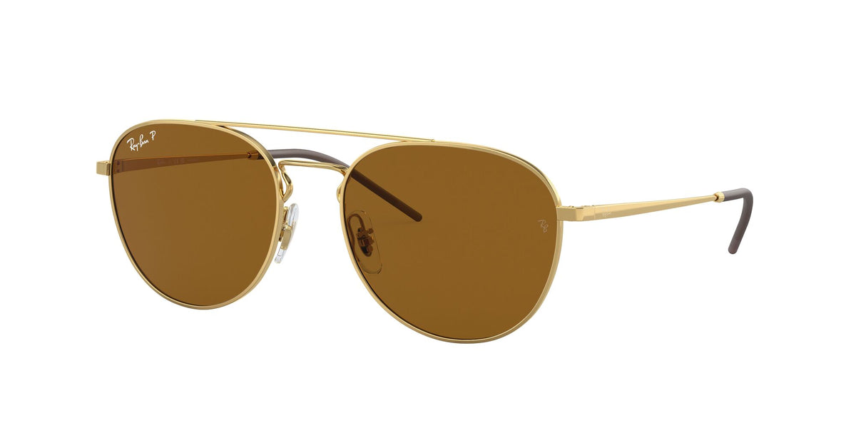 RB 3589 Ray-BanGold / Dark Brown 55 55 / Polycarbonate / Metal / Metal