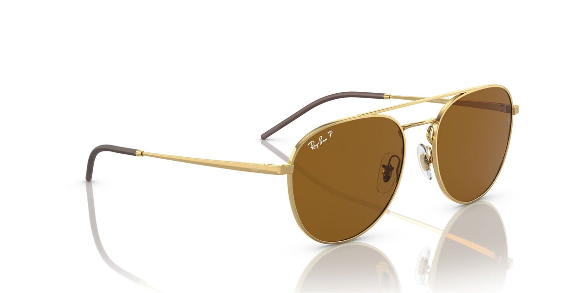 RB 3589 Ray-BanGold / Dark Brown 55 55 / Polycarbonate / Metal / Metal