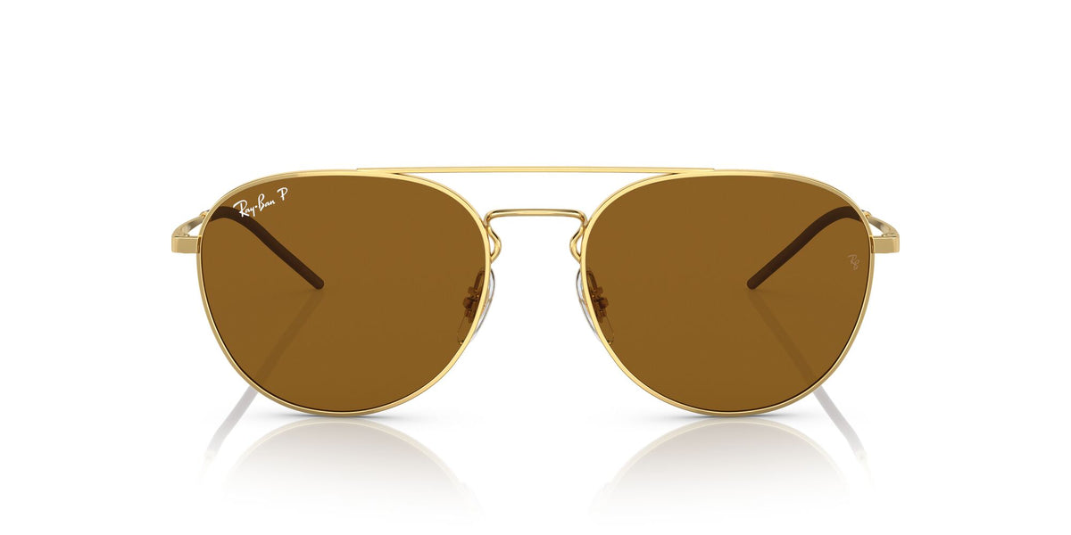 RB 3589 Ray-BanGold / Dark Brown 55 55 / Polycarbonate / Metal / Metal