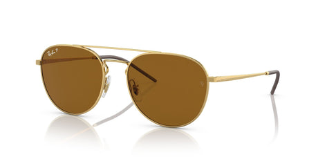 RB 3589 Ray-Ban  Gold / Dark Brown 55 55 / Polycarbonate / Metal / Metal