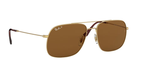 RB 3595 Ray-Ban Andrea Gold / Dark Brown 56 56 / Polycarbonate / Metal / Metal