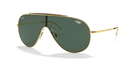 Ray-Ban Wings 0RB3597 905071 33 Gold/ Dark Green 33 / Polyamide / Metal / Metal