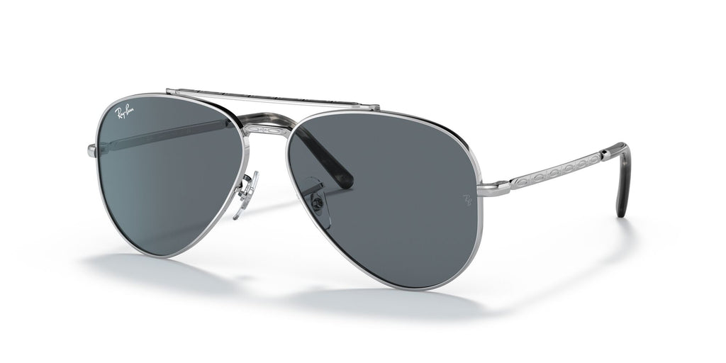 Ray-Ban New Aviator 0RB3625 003/R5 58 Silver/ Blue