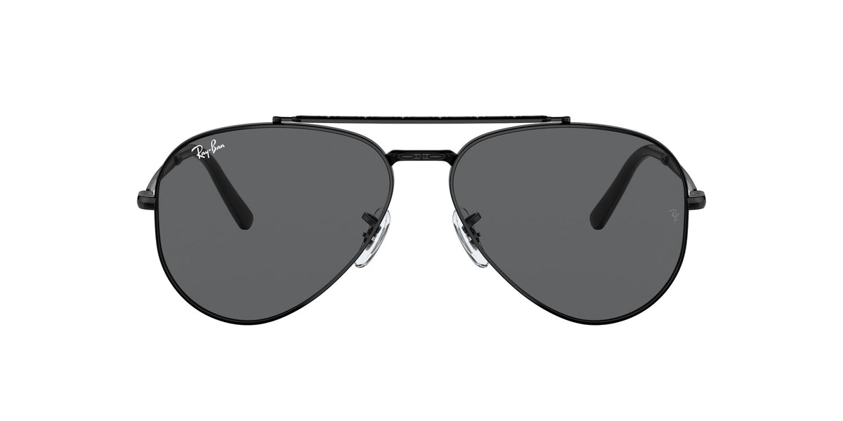 Ray-Ban New Aviator 0RB3625 002/B1 55 Black/ Dark Grey