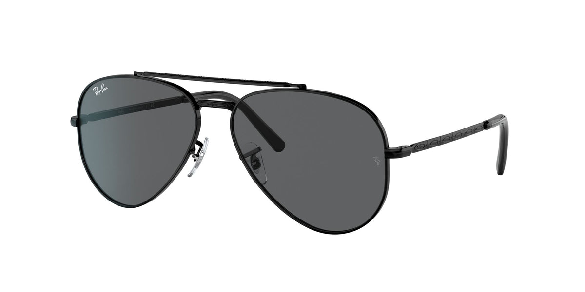 Ray-Ban New Aviator 0RB3625 002/B1 55 Black/ Dark Grey