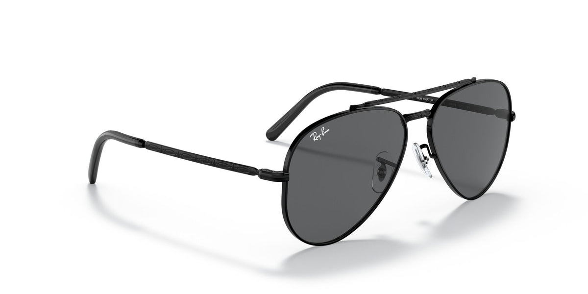 Ray-Ban New Aviator 0RB3625 002/B1 55 Black/ Dark Grey