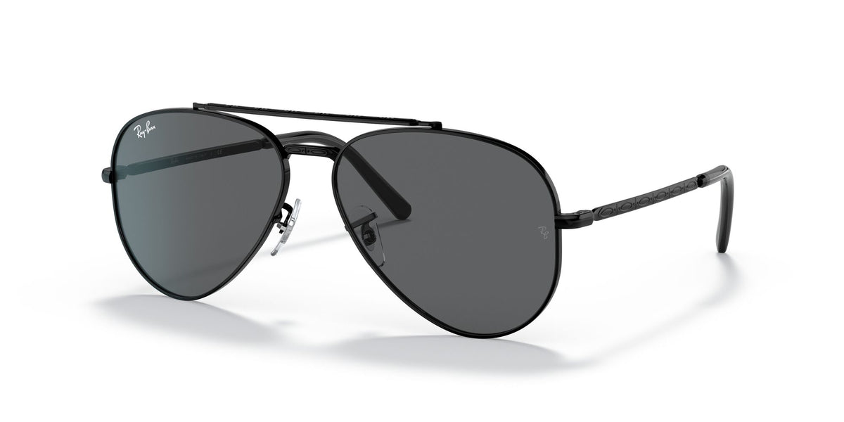 Ray-Ban New Aviator 0RB3625 002/B1 55 Black/ Dark Grey