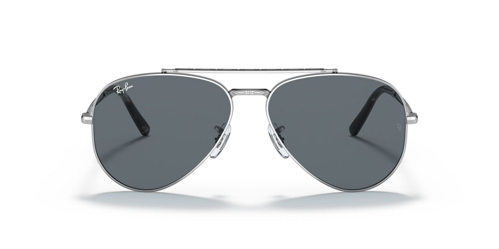 Ray-Ban New Aviator 0RB3625 003/R5 58 Silver/ Blue