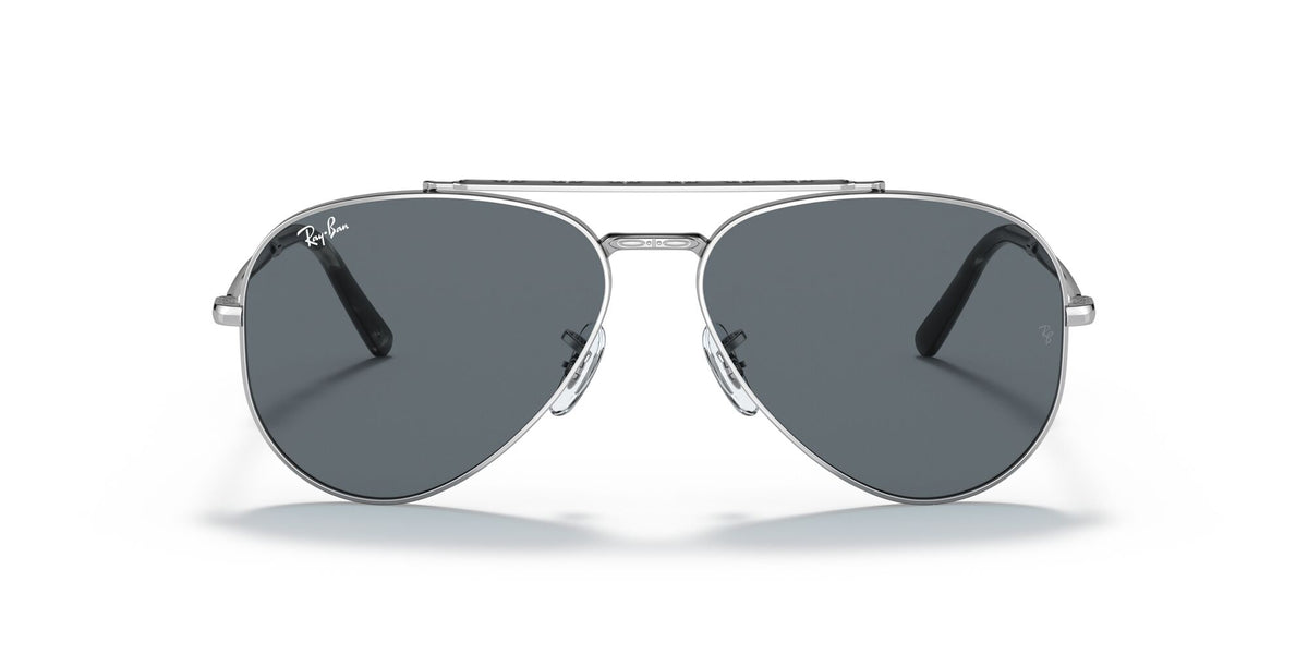 Ray-Ban New Aviator 0RB3625 003/R5 55 Silver/ Blue