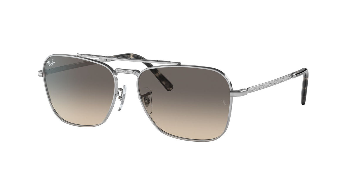 Ray-Ban New Caravan 0RB3636 003/32 55 Silver/ Clear Gradient Grey