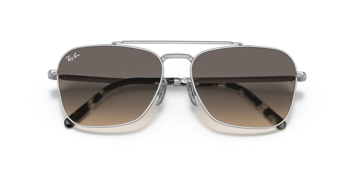 Ray-Ban New Caravan 0RB3636 003/32 55 Silver/ Clear Gradient Grey
