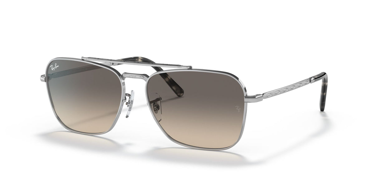 Ray-Ban New Caravan 0RB3636 003/32 55 Silver/ Clear Gradient Grey